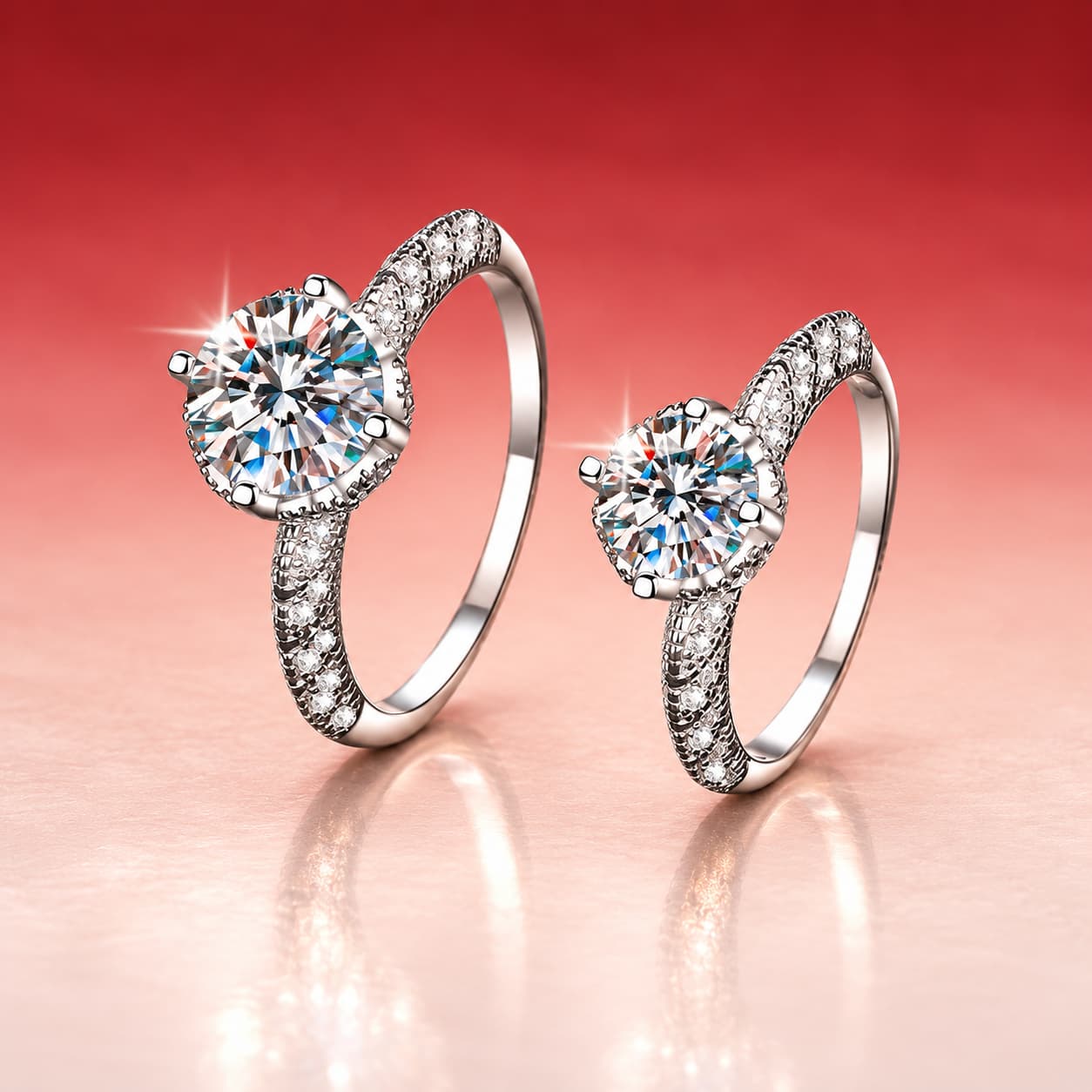 Angel-Wing Solitaire Ring — 925 Sterling Silver — image 3
