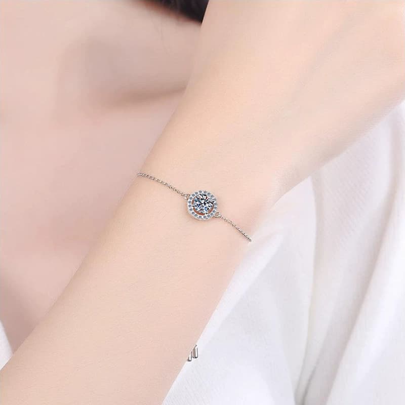 Moon-and-Star Bracelet — 925 Sterling Silver — image 2