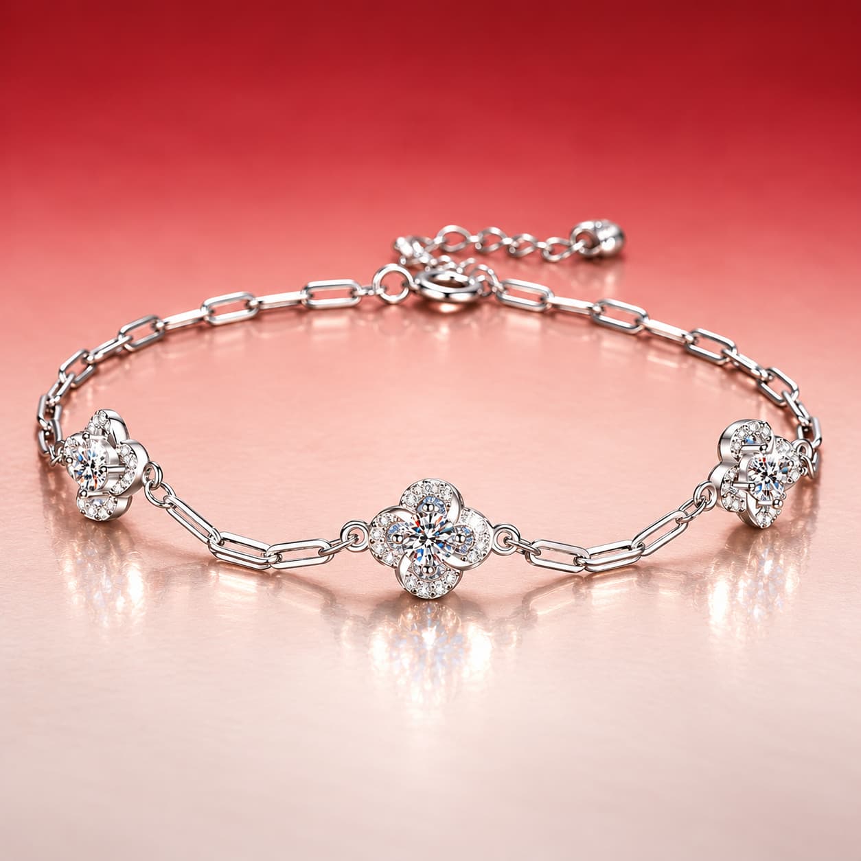 Clover Chain Bracelet — 925 Sterling Silver