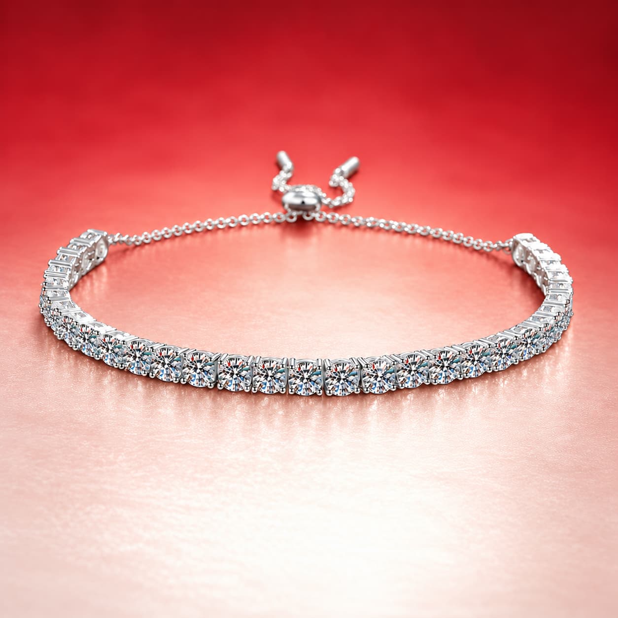 Luna Series · Classic Tennis Bracelet — 925 Sterling Silver
