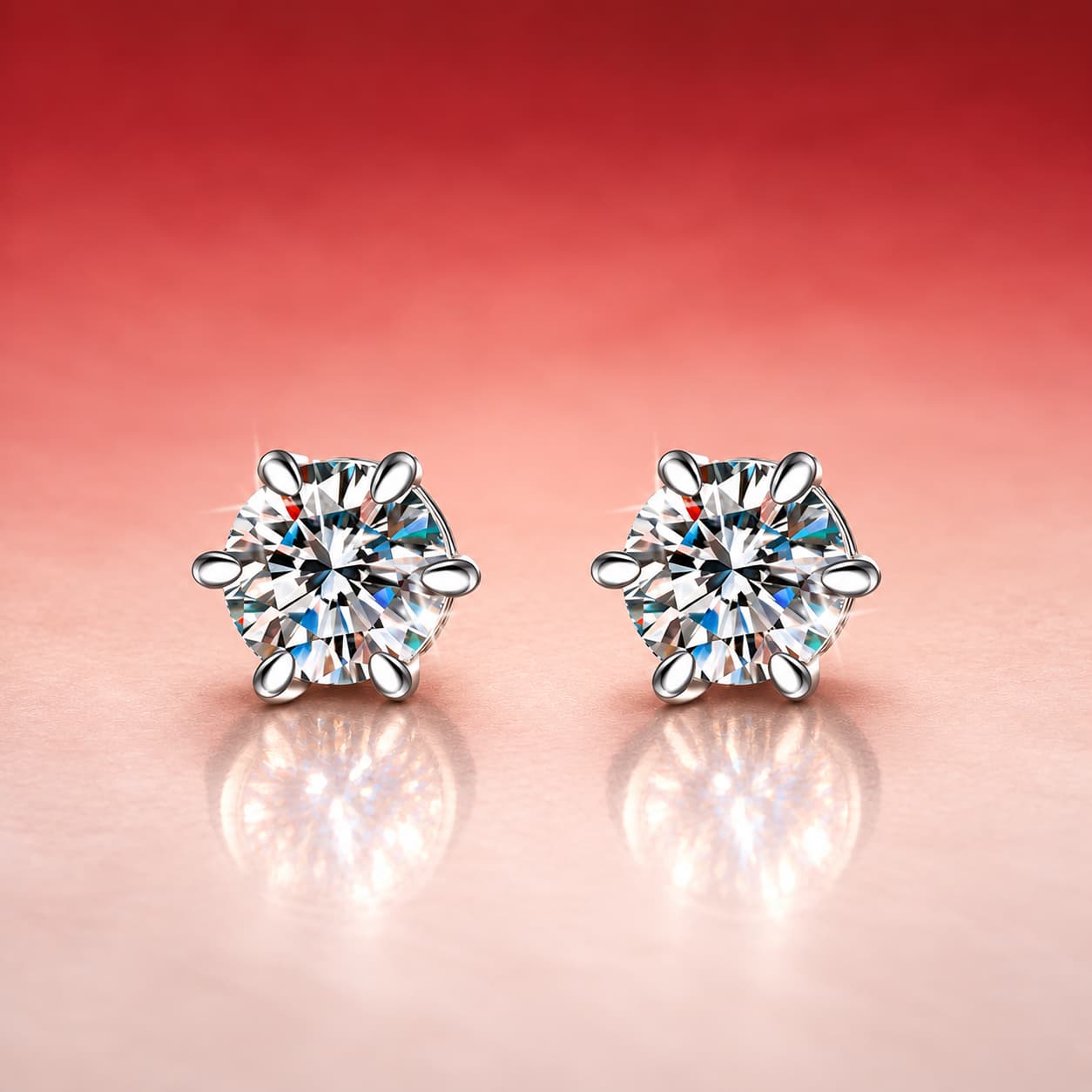 Luna Series · Magnetic Non-Pierced Stud Earrings — Sterling Silver — image 3