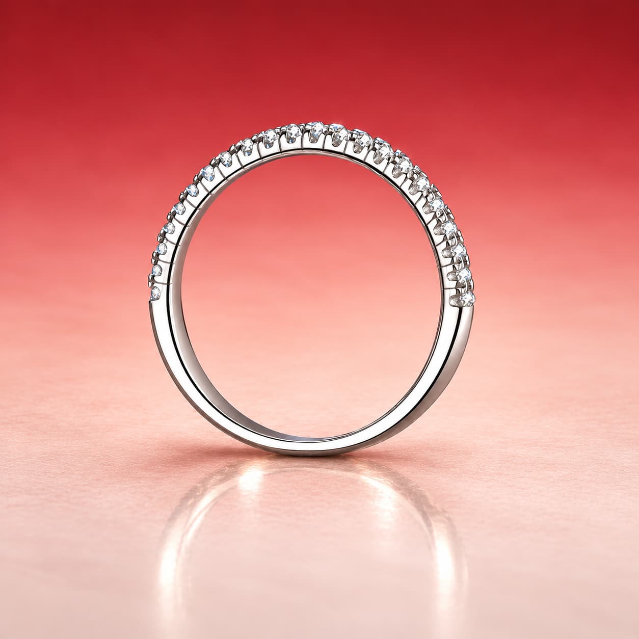 Half-Eternity Band Ring — 925 Sterling Silver — image 3