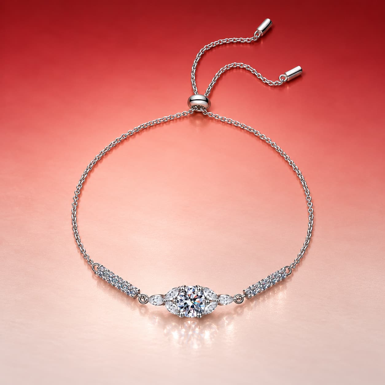 Floral Centre Bracelet — 925 Sterling Silver — image 4