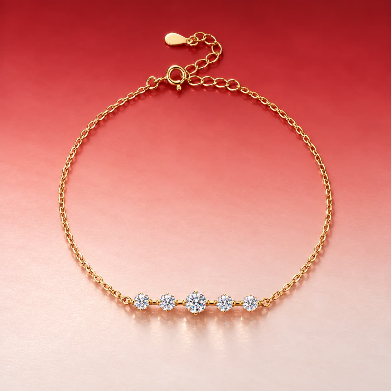 Sol Series · Adjustable Star-Detail Bracelet — 925 Sterling Silver — image 3
