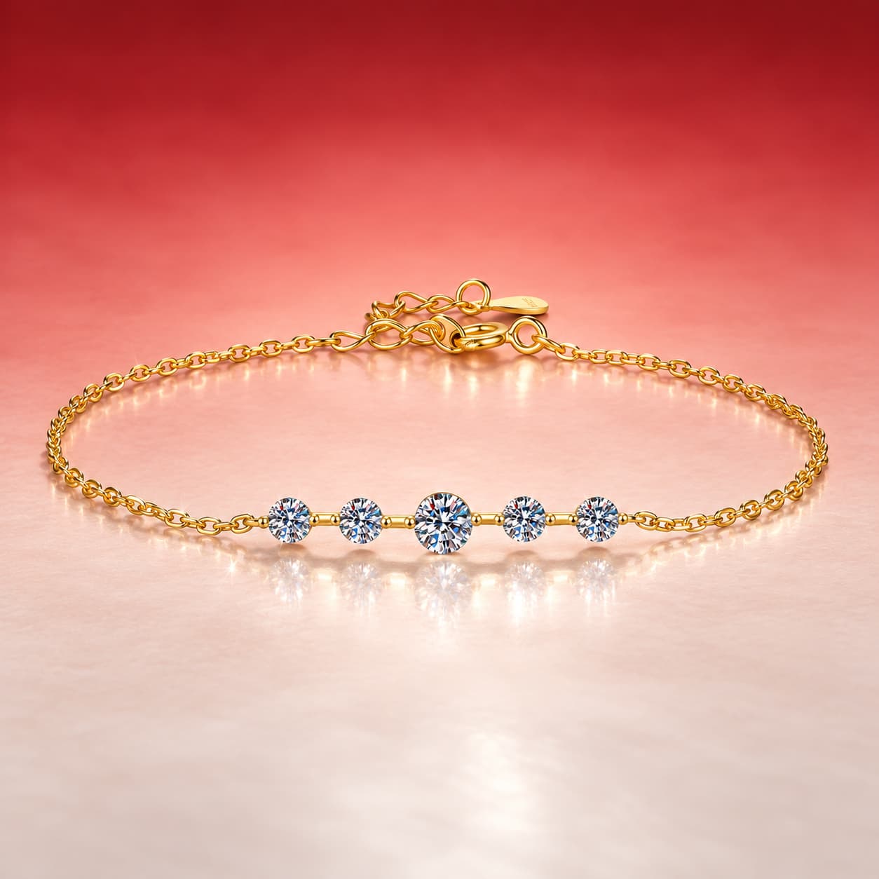 Sol Series · Adjustable Star-Detail Bracelet — 925 Sterling Silver — image 4