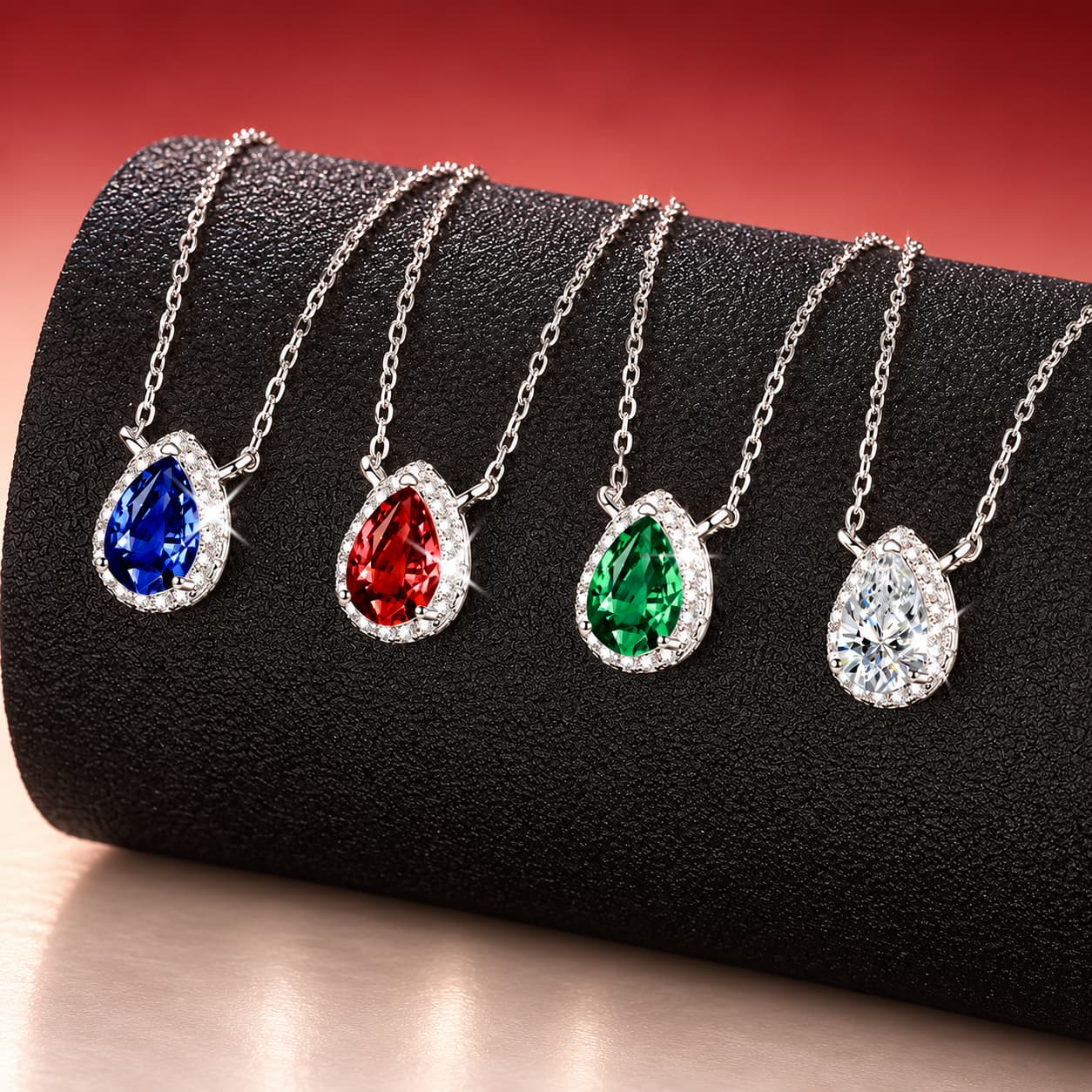 Colourstone · Colourstone Teardrop Necklace — Sterling Silver — image 1