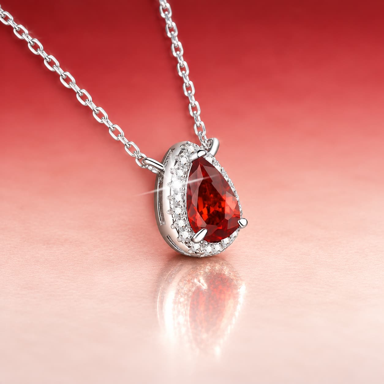 Colourstone · Colourstone Teardrop Necklace — Sterling Silver — image 4