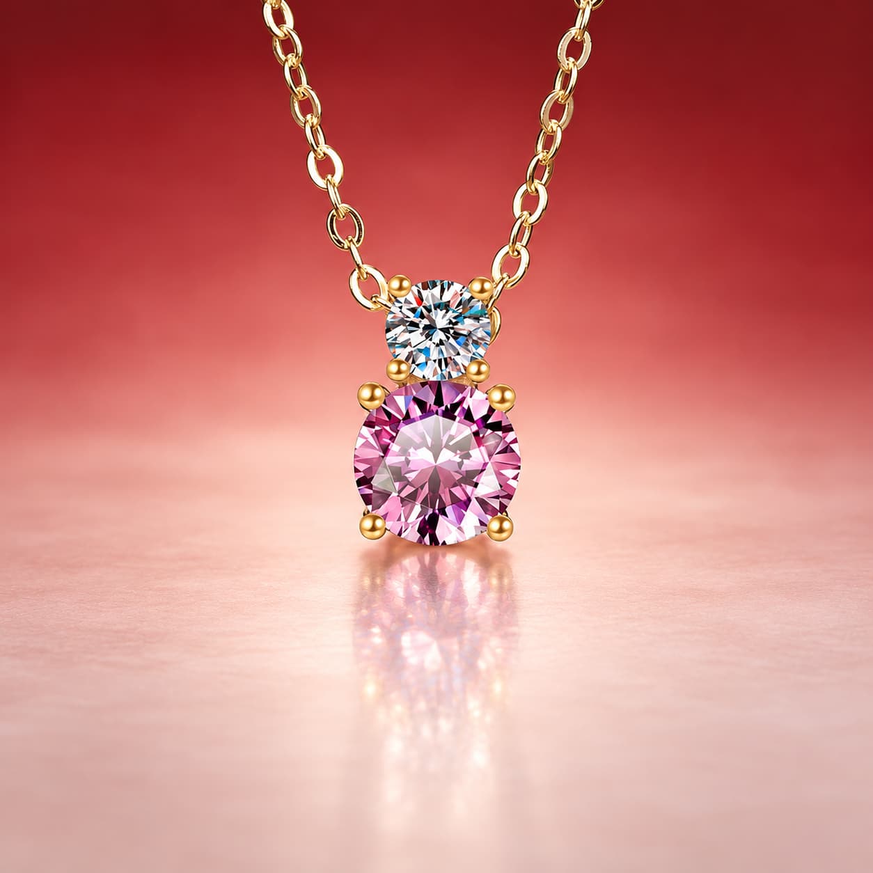 Colourstone · Colourstone Halo Pendant Necklace — Sterling Silver — image 3