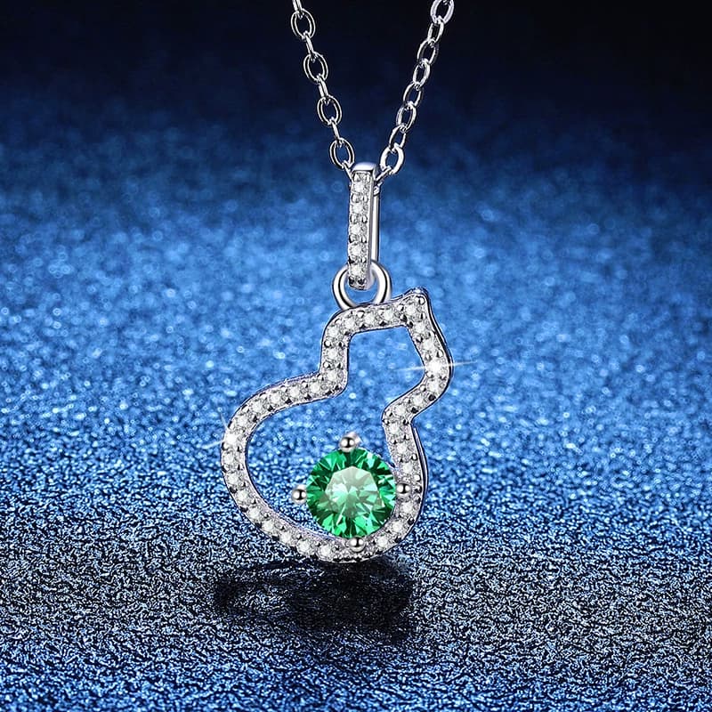 Luna Series · Treble-Clef Pendant Necklace — Sterling Silver — image 2