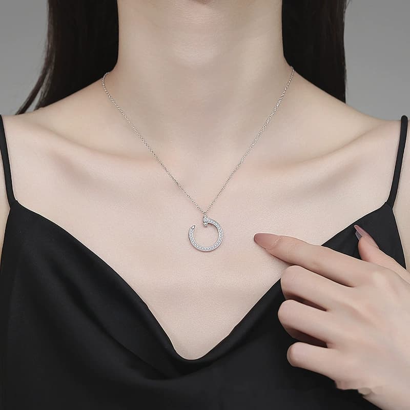 Luna Series · Sculpted Nail Pendant Necklace — image 2