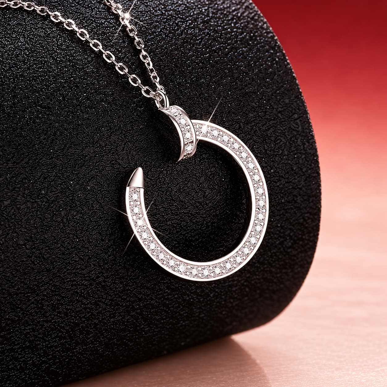 Luna Series · Sculpted Nail Pendant Necklace — image 3