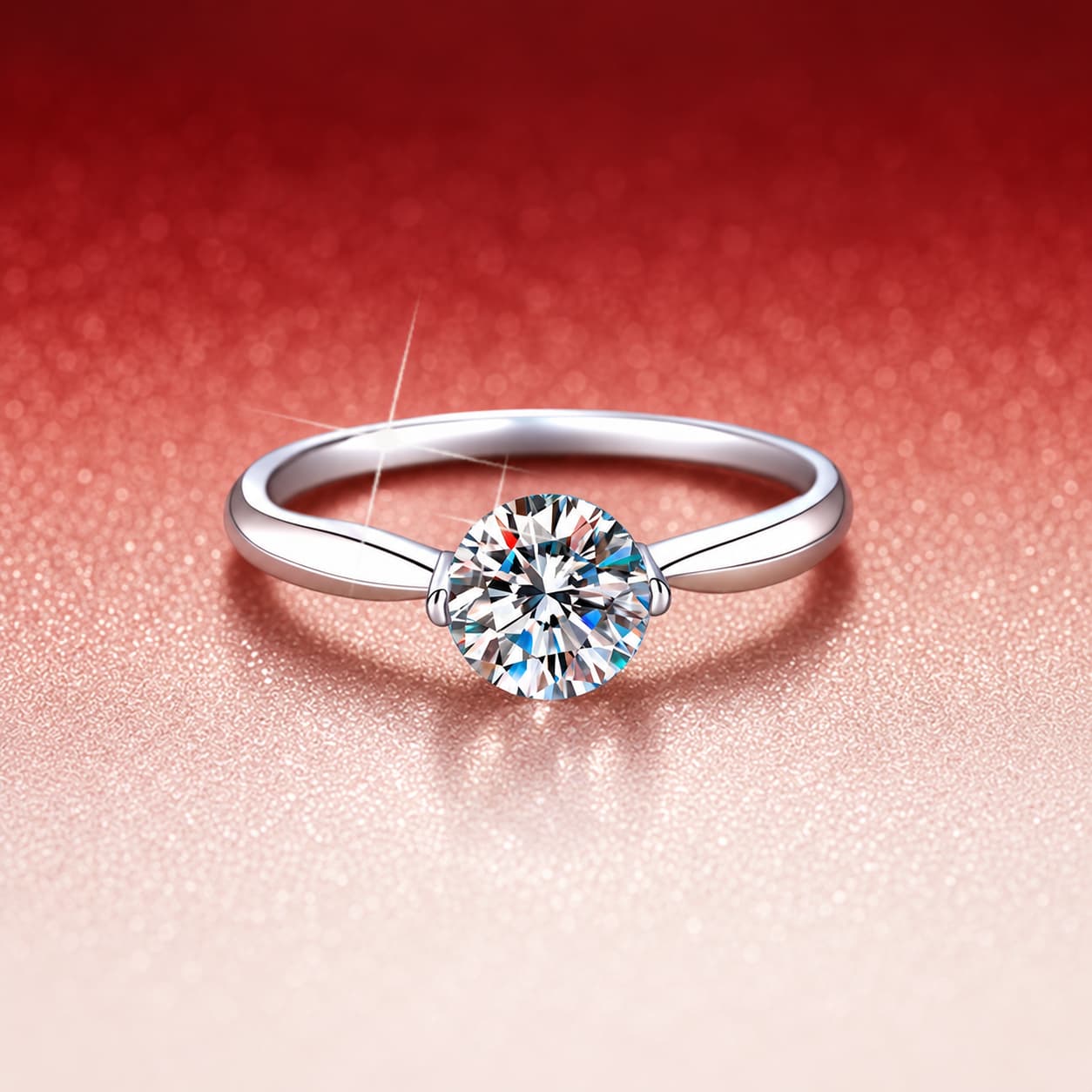 Luna Series · Solitaire Ring — 925 Sterling Silver — image 1