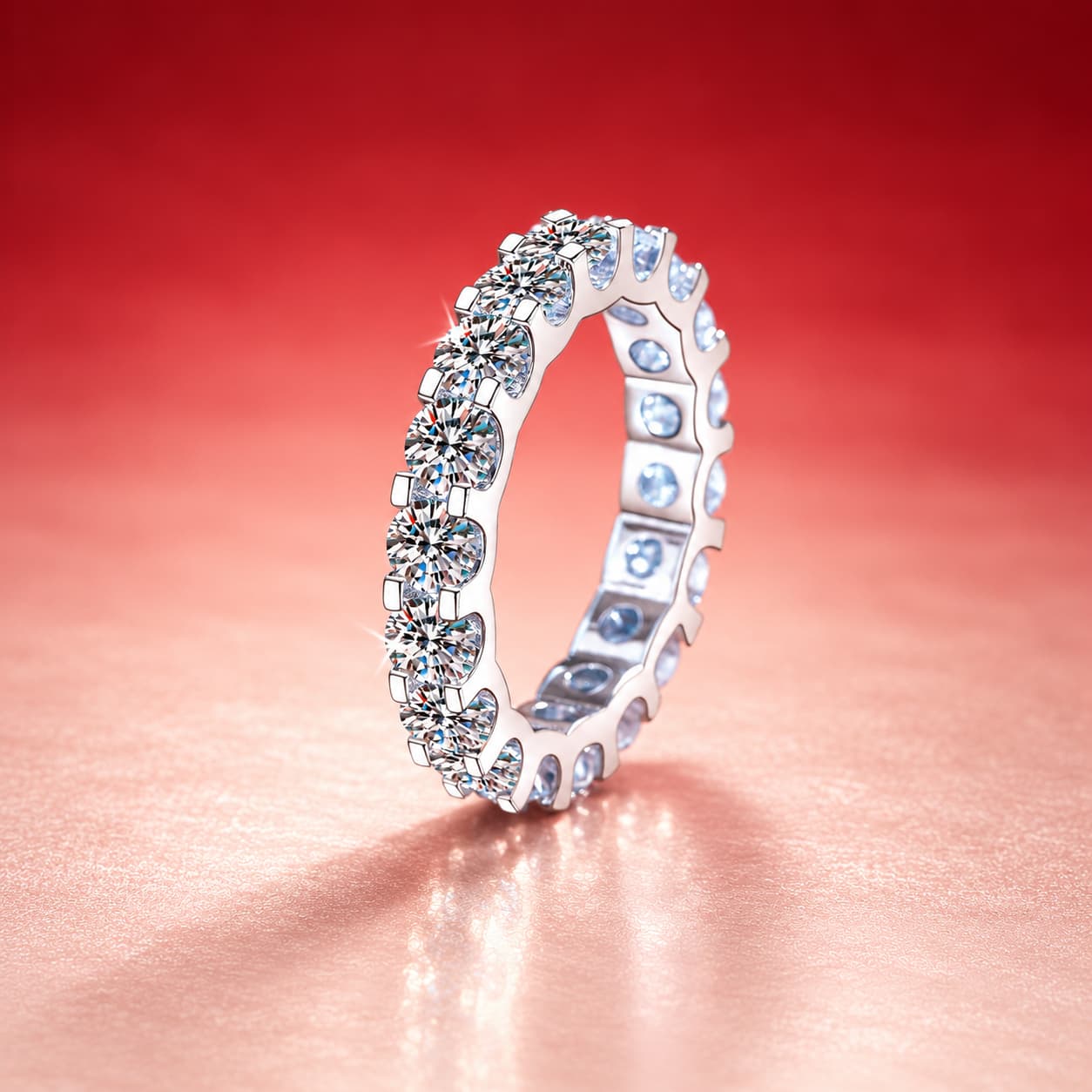 Luna Series · Full-Eternity Pavé Band — 925 Sterling Silver — image 1
