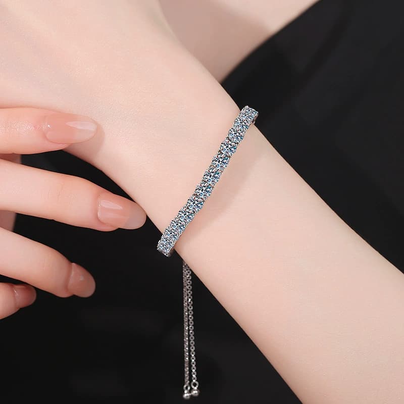 Luna Series · Classic Tennis Bracelet — 925 Sterling Silver — image 2