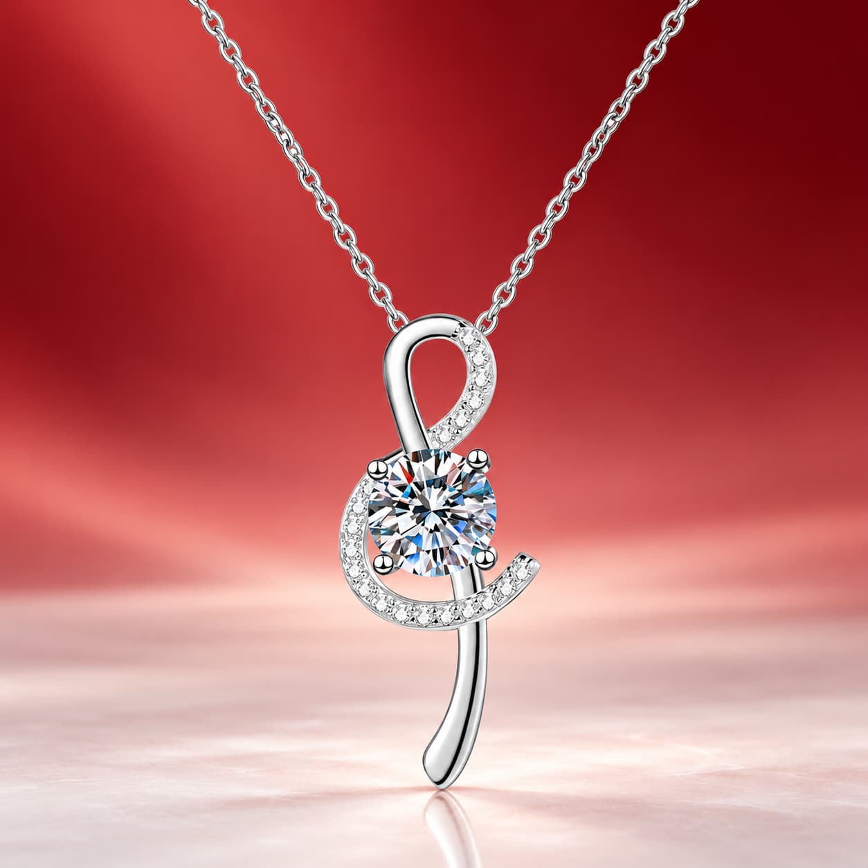Luna Series · Musical-Note Pendant Necklace — 925 Sterling Silver — image 4