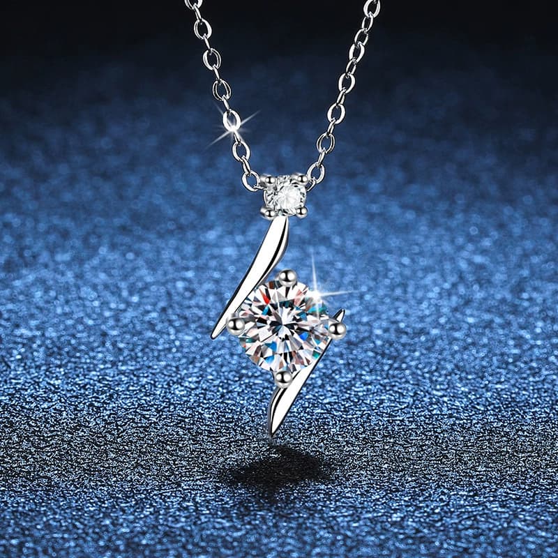 Luna Series · Lightning Star Pendant Necklace — 925 Sterling Silver — image 1