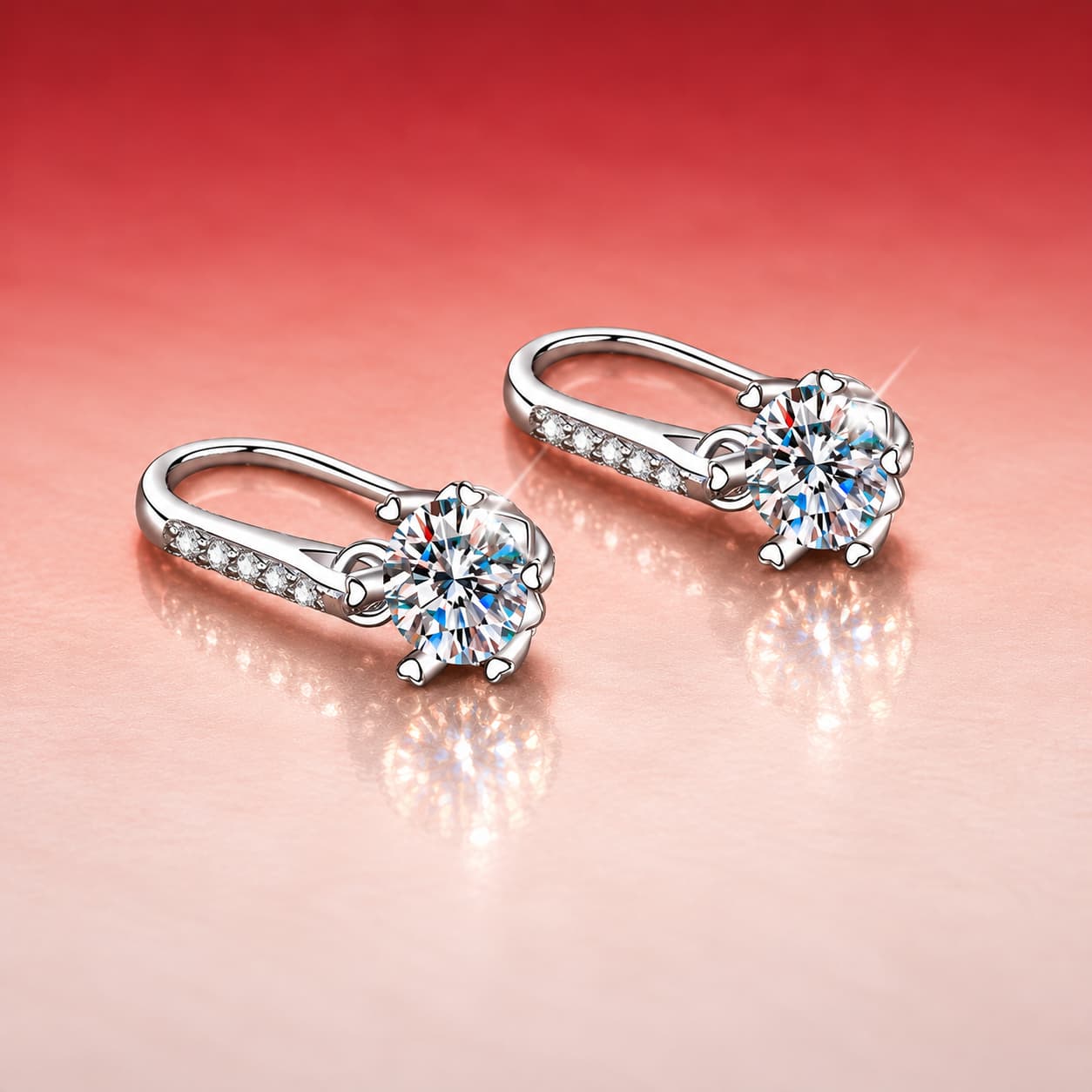 Luna Series · Snowflake Hook Earrings — Sterling Silver — image 4